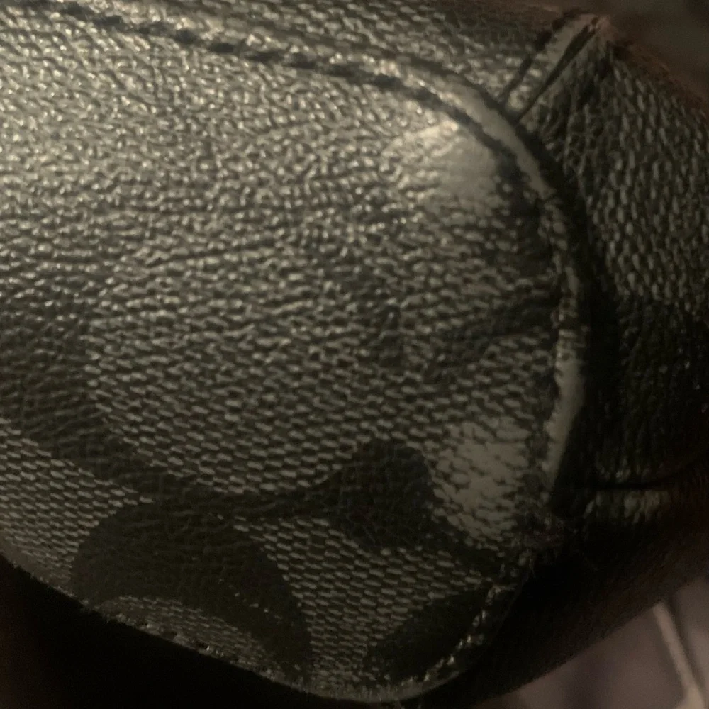 Coach, Black Shoulder Bag, used but good shape. Water resistant outside. - Picture 3 of 3